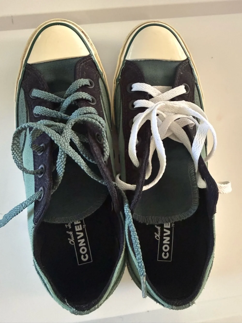 Converse Chuck 70 Ox Unisex 7M/9W Green Navy Tri-Panel Colorblock 171687C - Picture 5 of 13